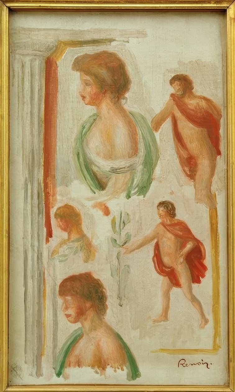 Studio di figure antiche da Pierre Auguste Renoir