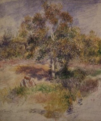 Studio di un albero da Pierre Auguste Renoir