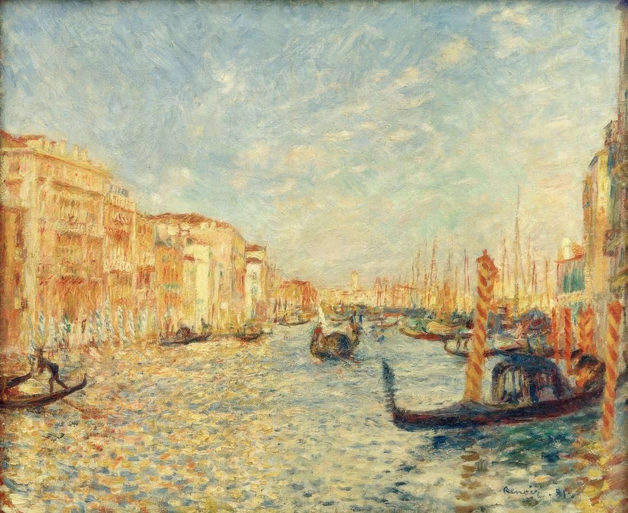 Sul Canal Grande, Venezia da Pierre Auguste Renoir