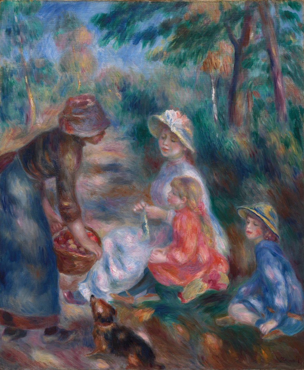 Il venditore di mele, c. 1890 da Pierre Auguste Renoir