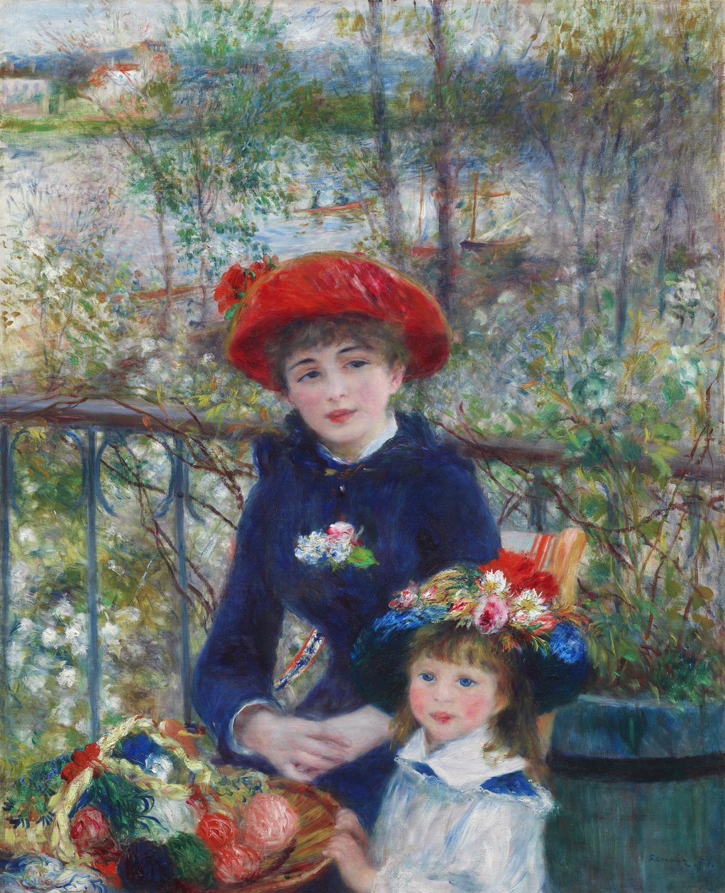 Due sorelle (sulla terrazza) da Pierre Auguste Renoir