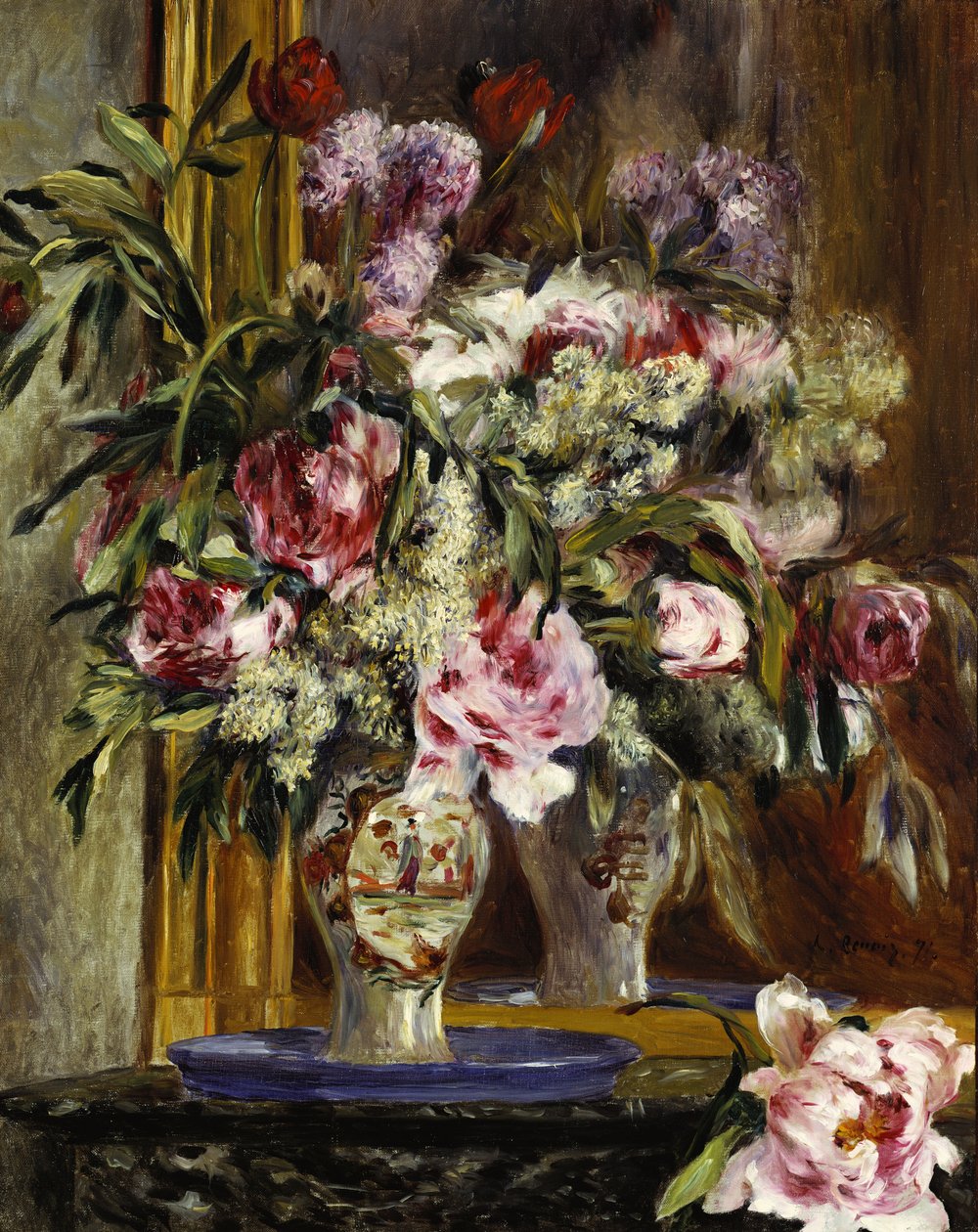 Vaso di fiori da Pierre Auguste Renoir