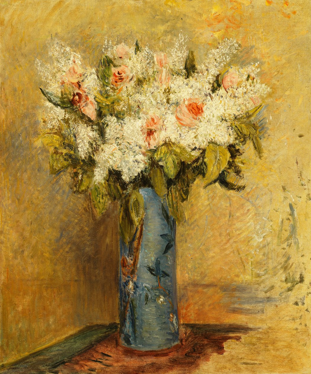 Vaso di Gigli e Rose, c.1870 da Pierre Auguste Renoir