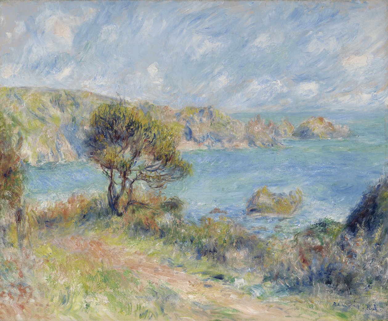 Veduta di Guernsey da Pierre Auguste Renoir
