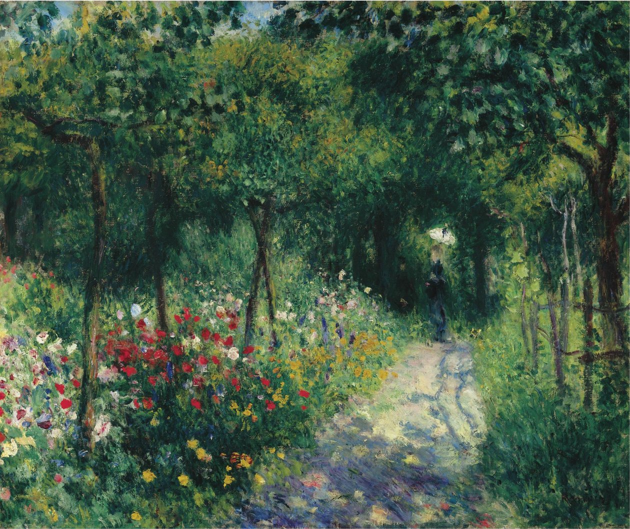 Donne nel giardino da Pierre Auguste Renoir