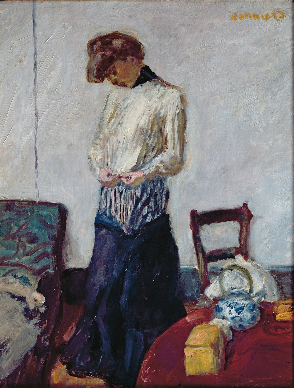 Una donna che si spoglia da Pierre Bonnard