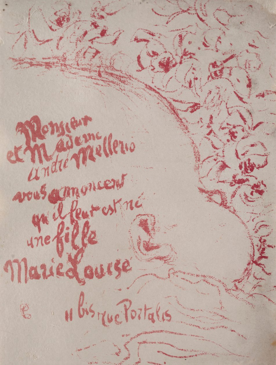 Annuncio di una nascita, 1898 da Pierre Bonnard