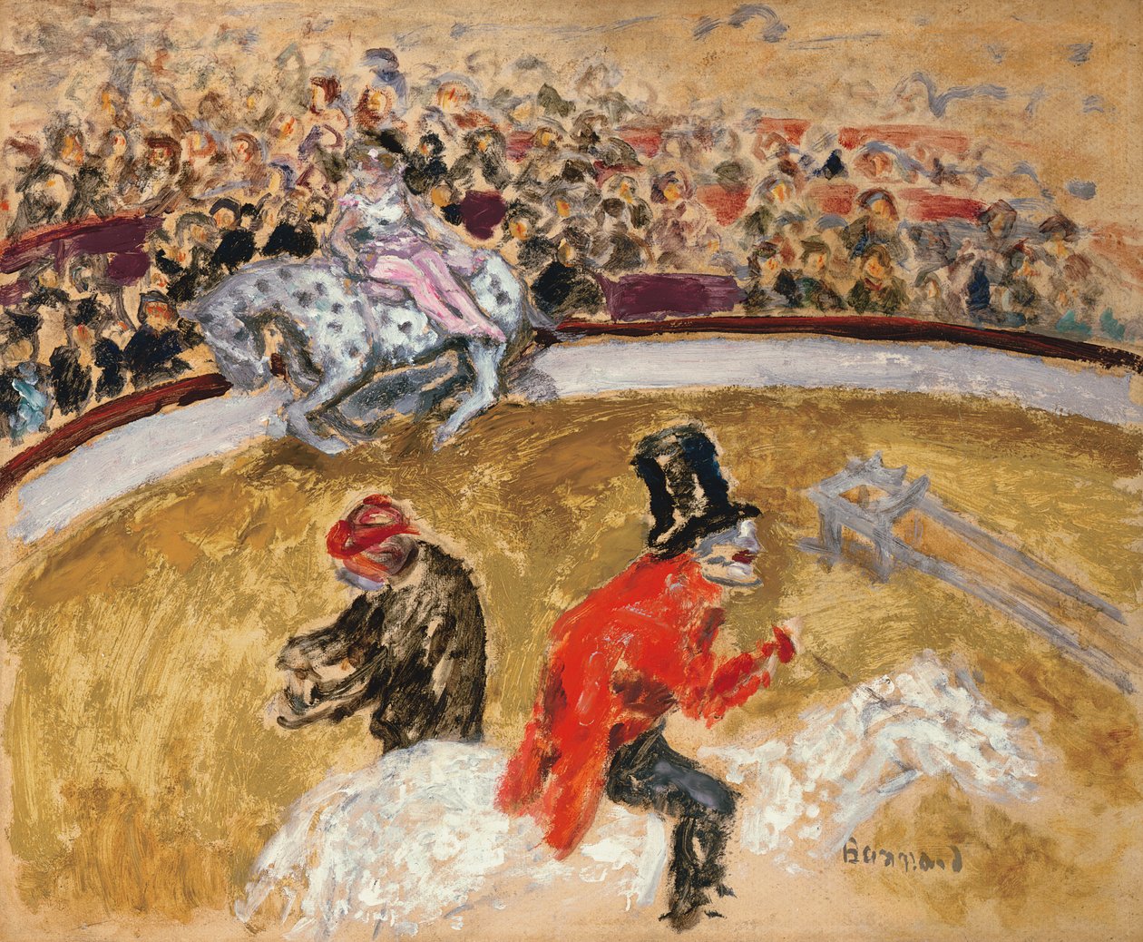 Al circo, 1897 circa (olio su tavola) da Pierre Bonnard