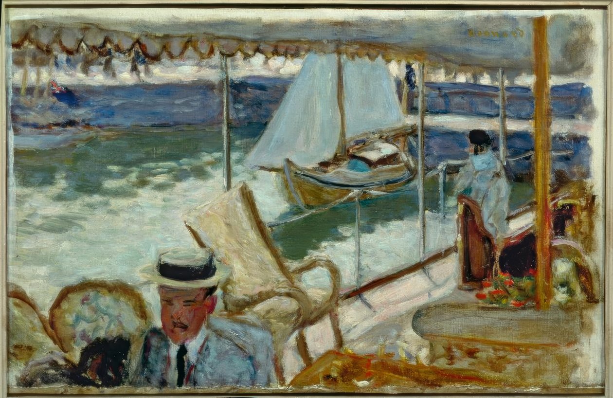 Su uno yacht da Pierre Bonnard