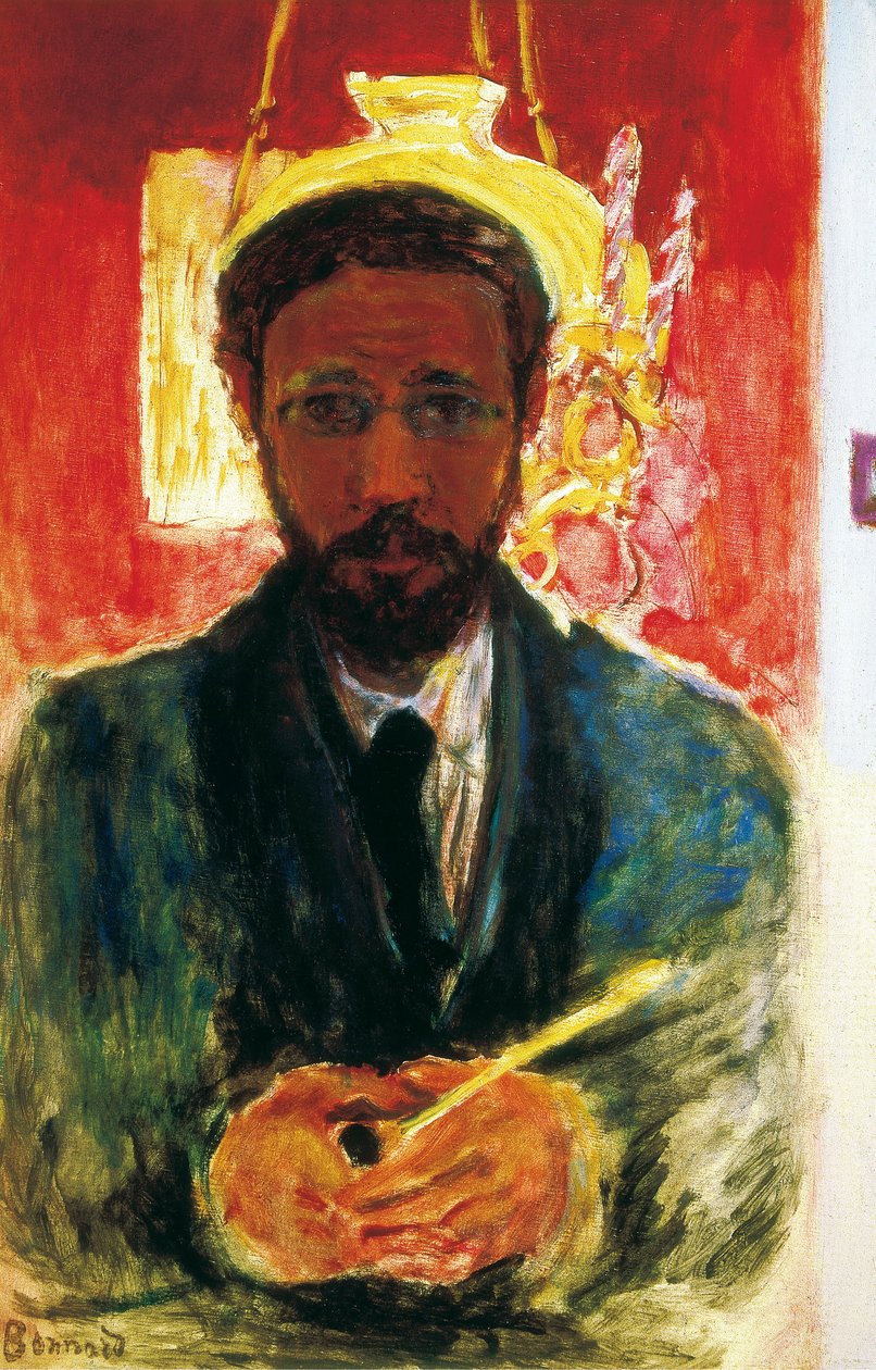 Autoritratto con pipa. 1908 da Pierre Bonnard