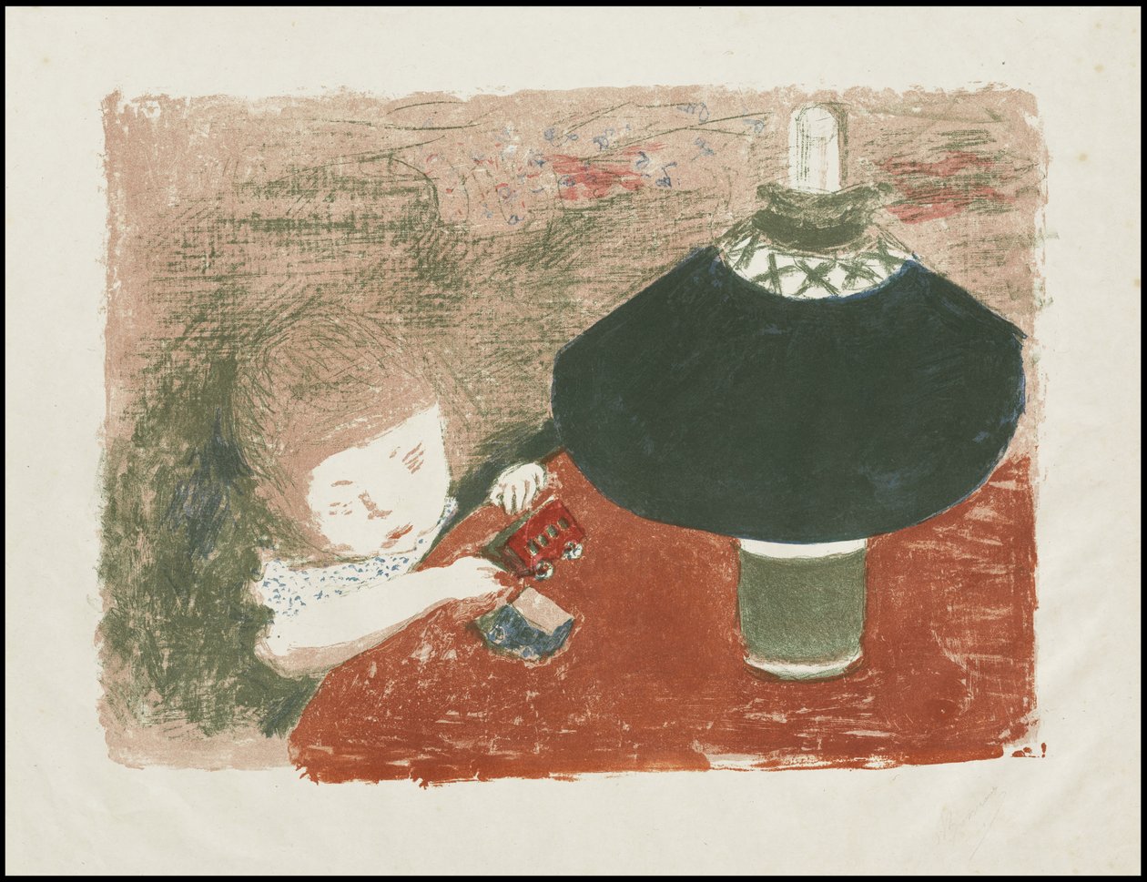 Bambino con lampada da Pierre Bonnard