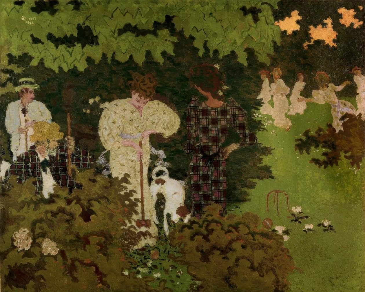 Crepuscolo o La partita di croquet da Pierre Bonnard