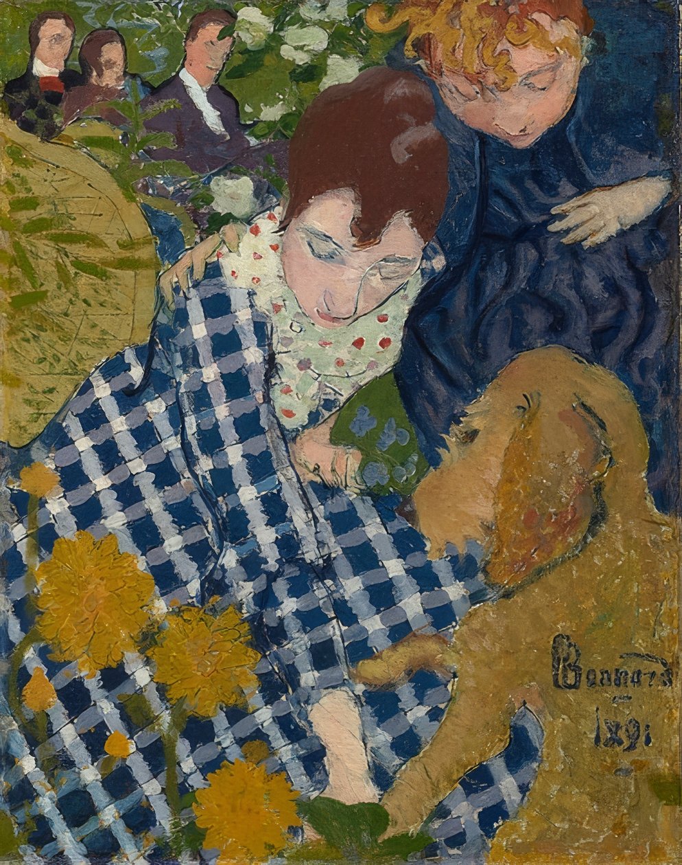 Donna con cane da Pierre Bonnard