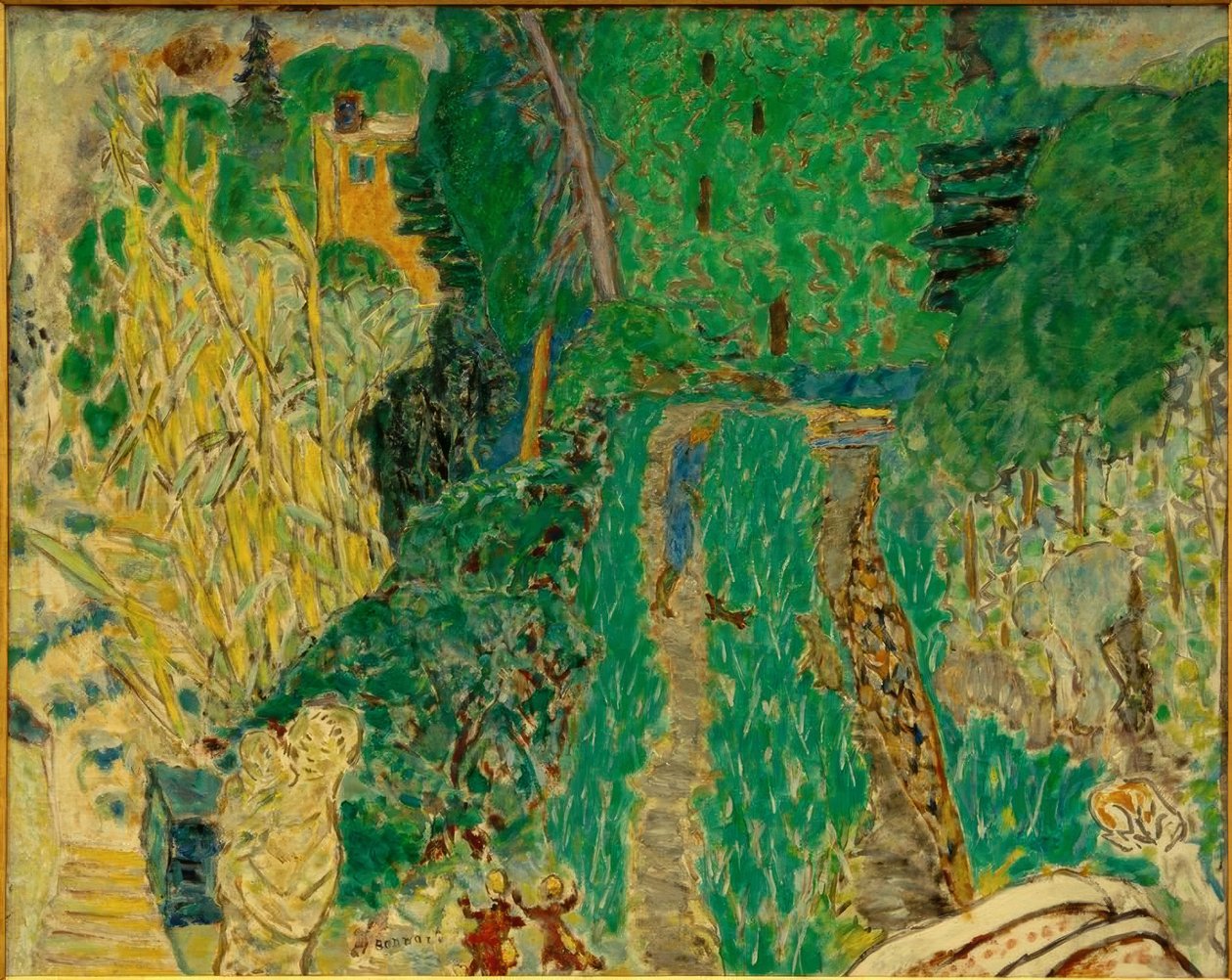 Giardino con piccolo ponte da Pierre Bonnard