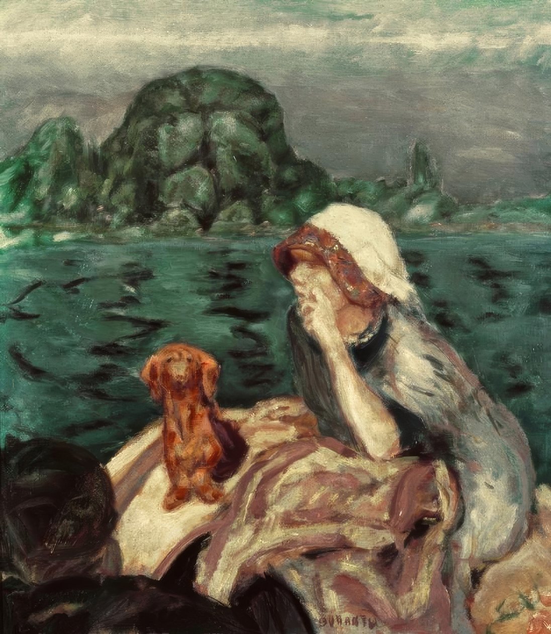 La passeggiata in barca a Vernon. Mme Bonnard da Pierre Bonnard