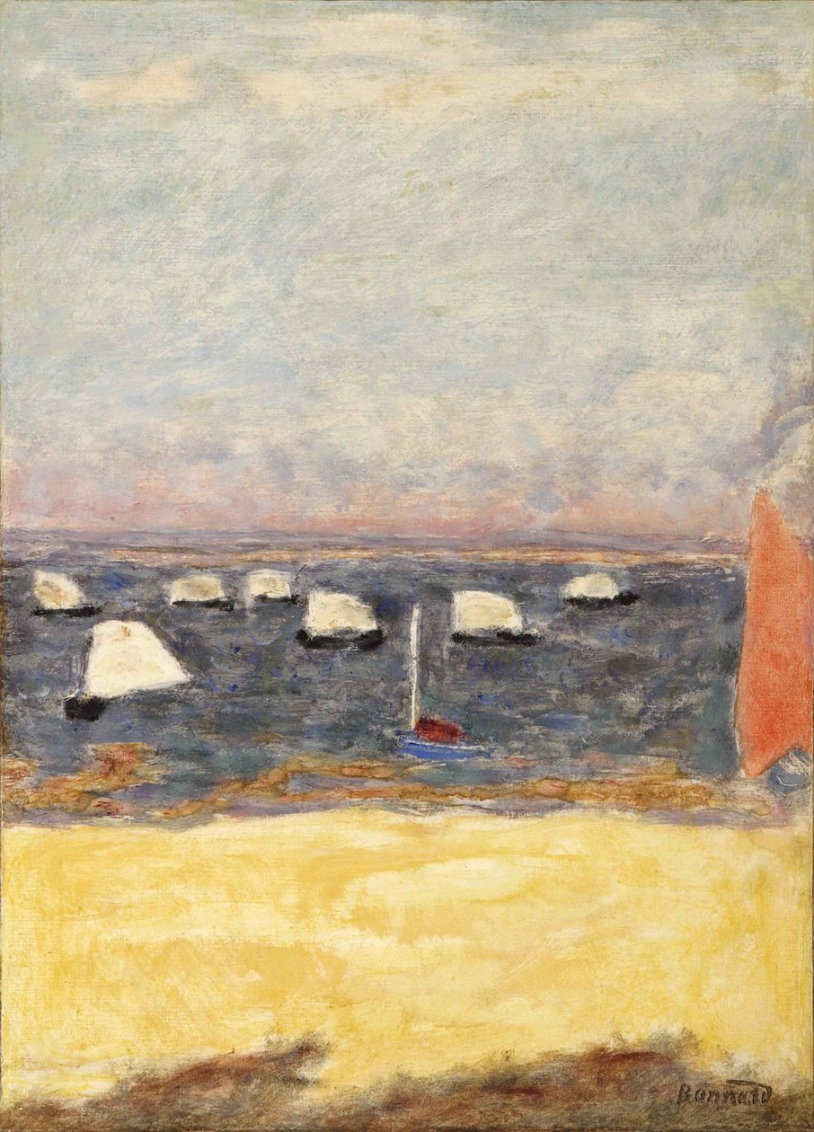 Les Voiliers, regate, ca 1932 da Pierre Bonnard