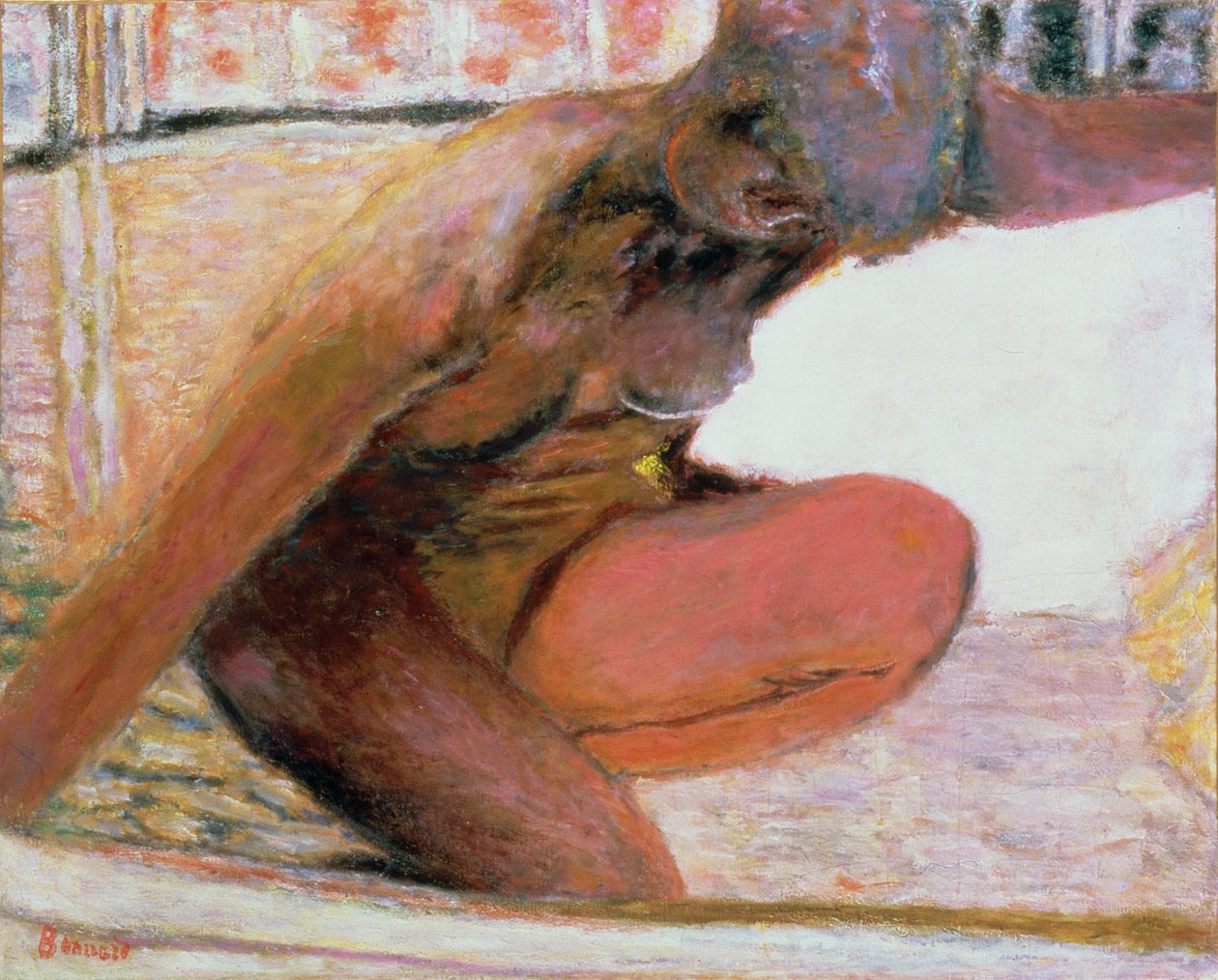 Nudo accovacciato nella vasca, 1940 da Pierre Bonnard