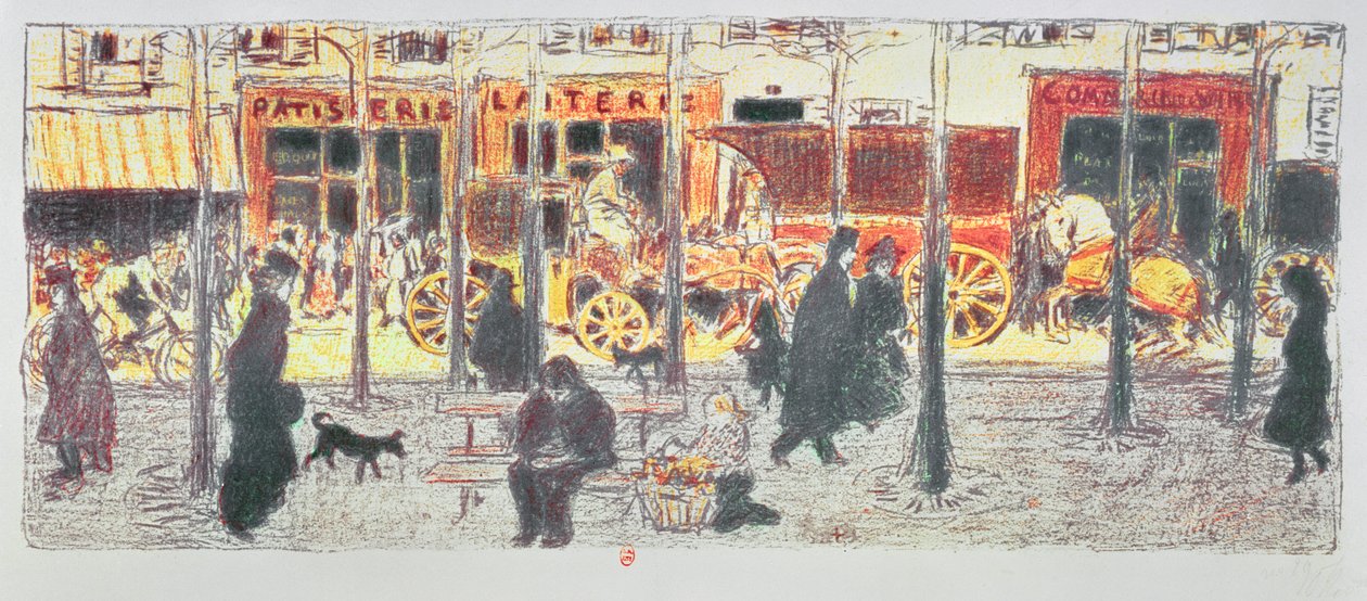 Boulevard parigino, 1896 da Pierre Bonnard