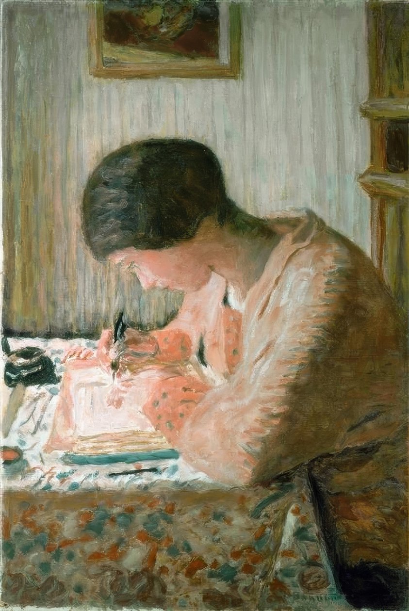 Donna che scrive da Pierre Bonnard