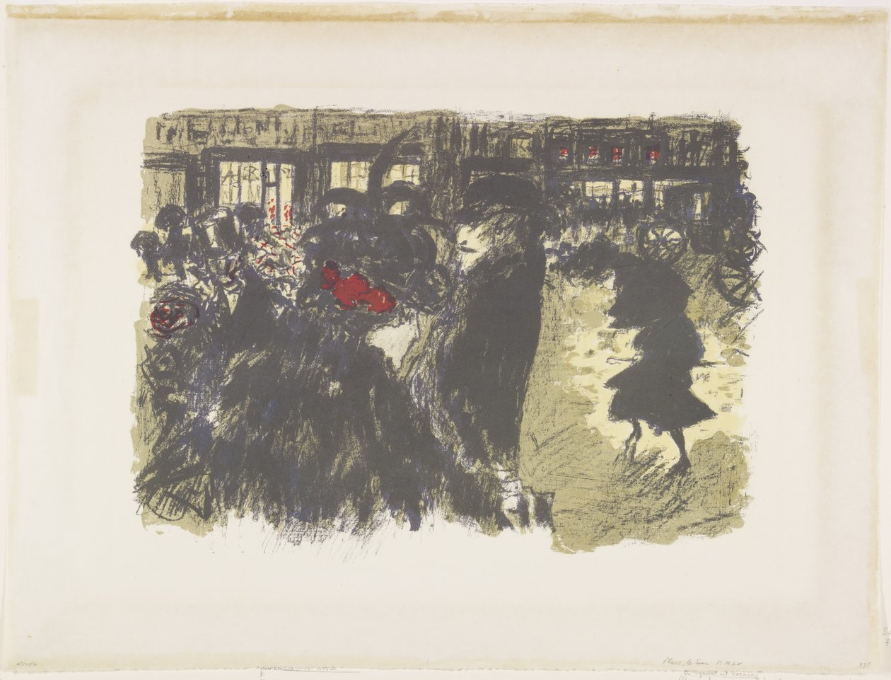 Piazza di notte da Pierre Bonnard