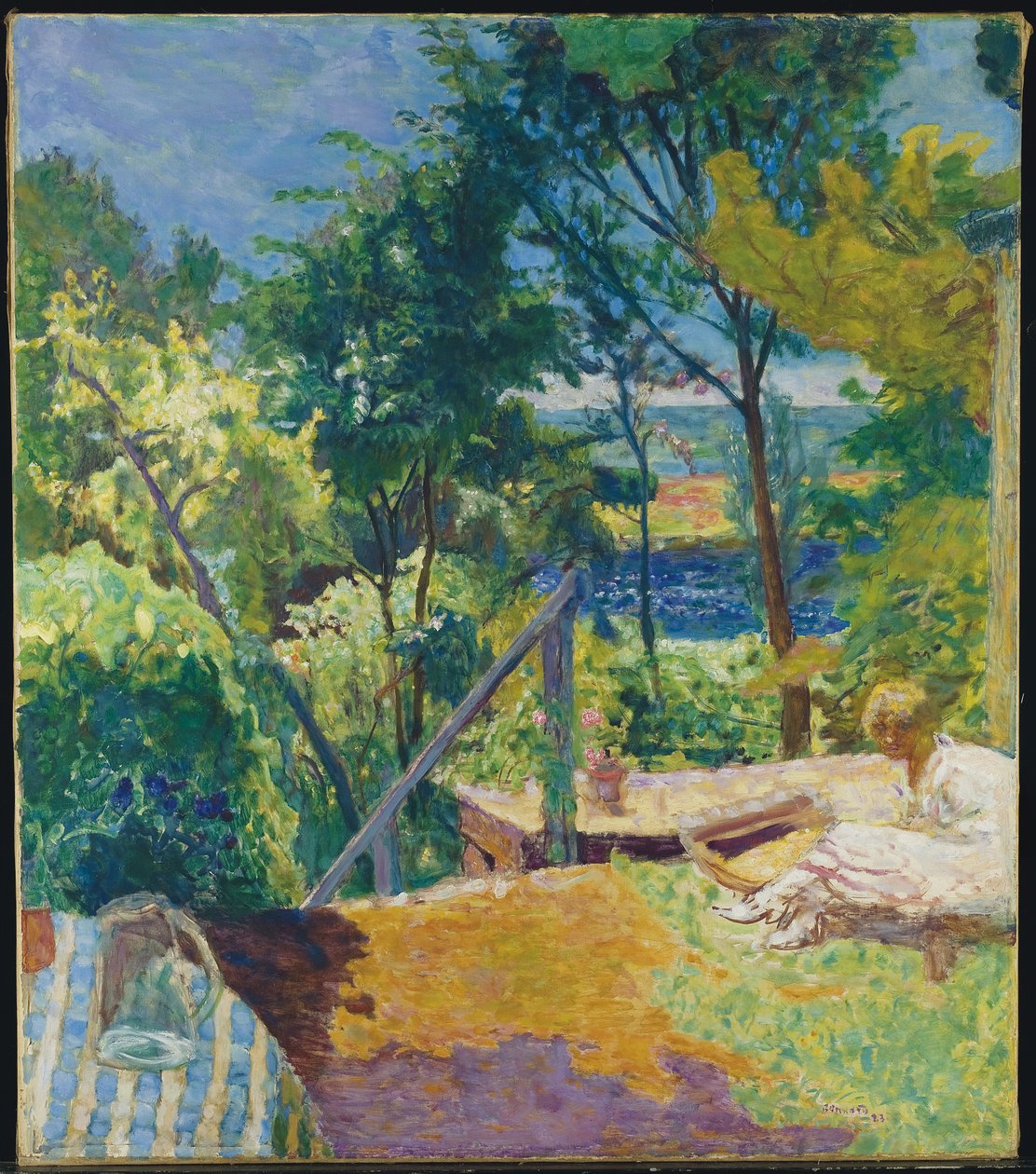 Terrazza a Vernon, 1923 da Pierre Bonnard