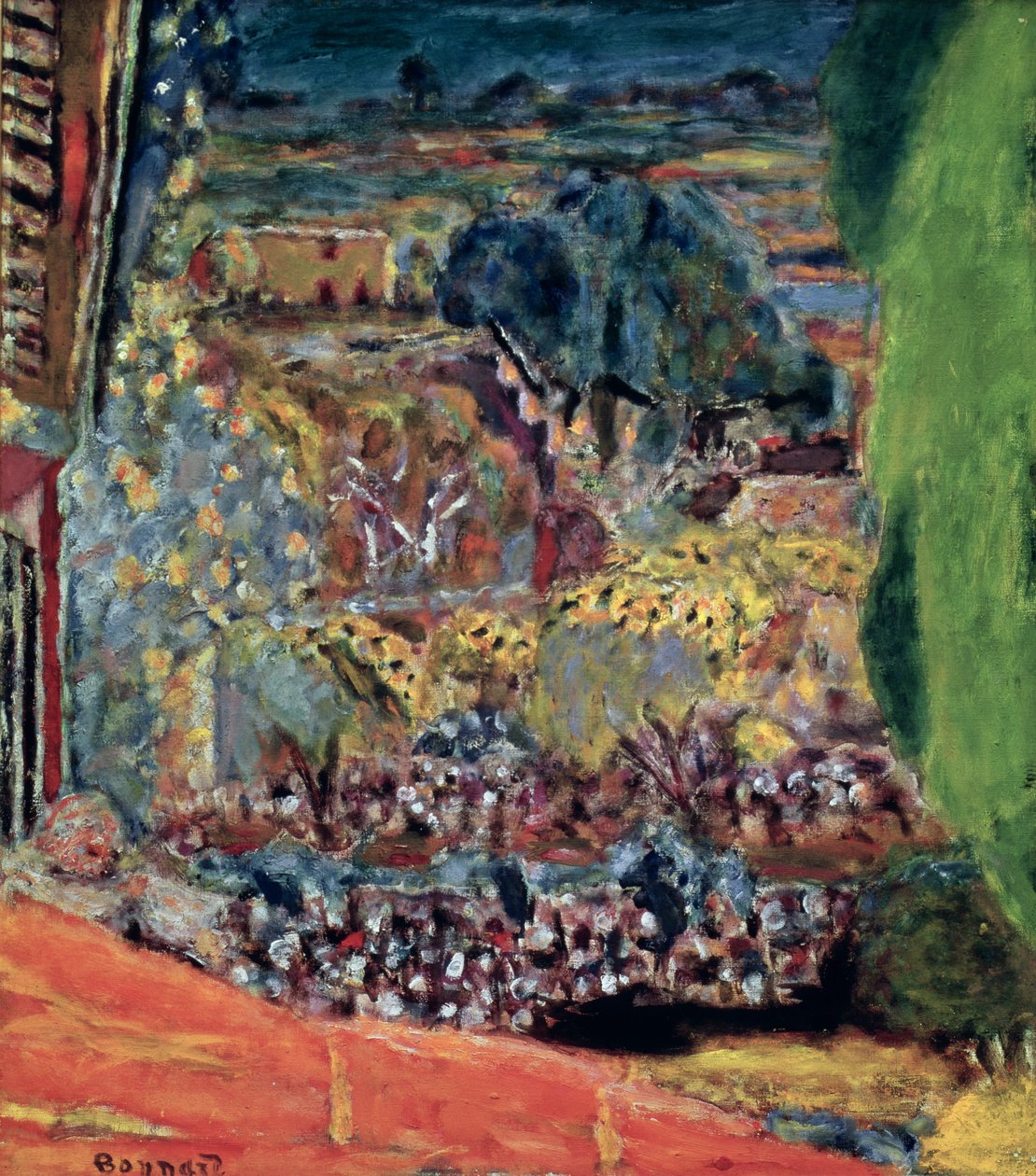 Il Tetto Rosso a Le Cannet, 1945 da Pierre Bonnard