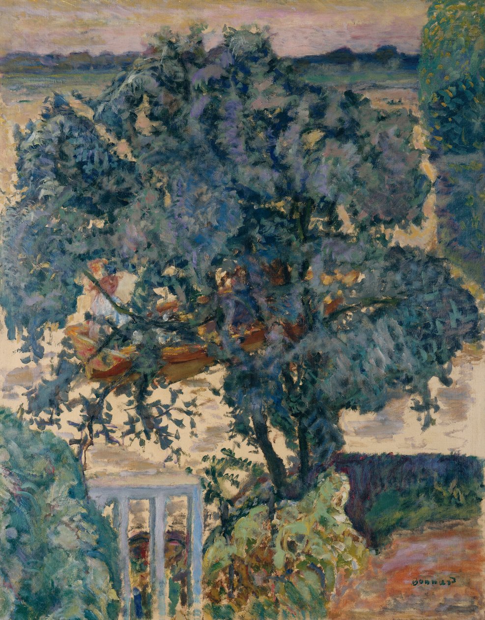 Albero vicino al fiume da Pierre Bonnard