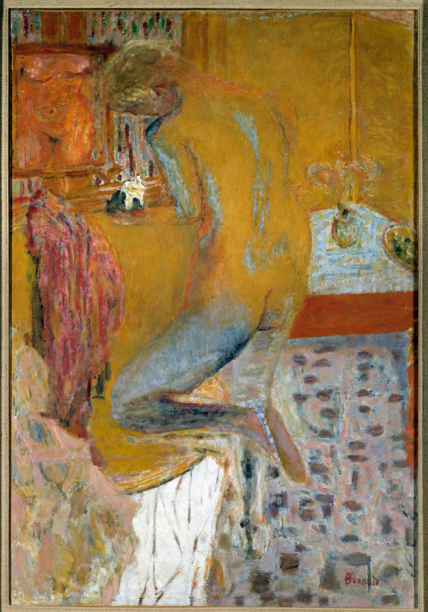 Donna alla sua toilette da Pierre Bonnard