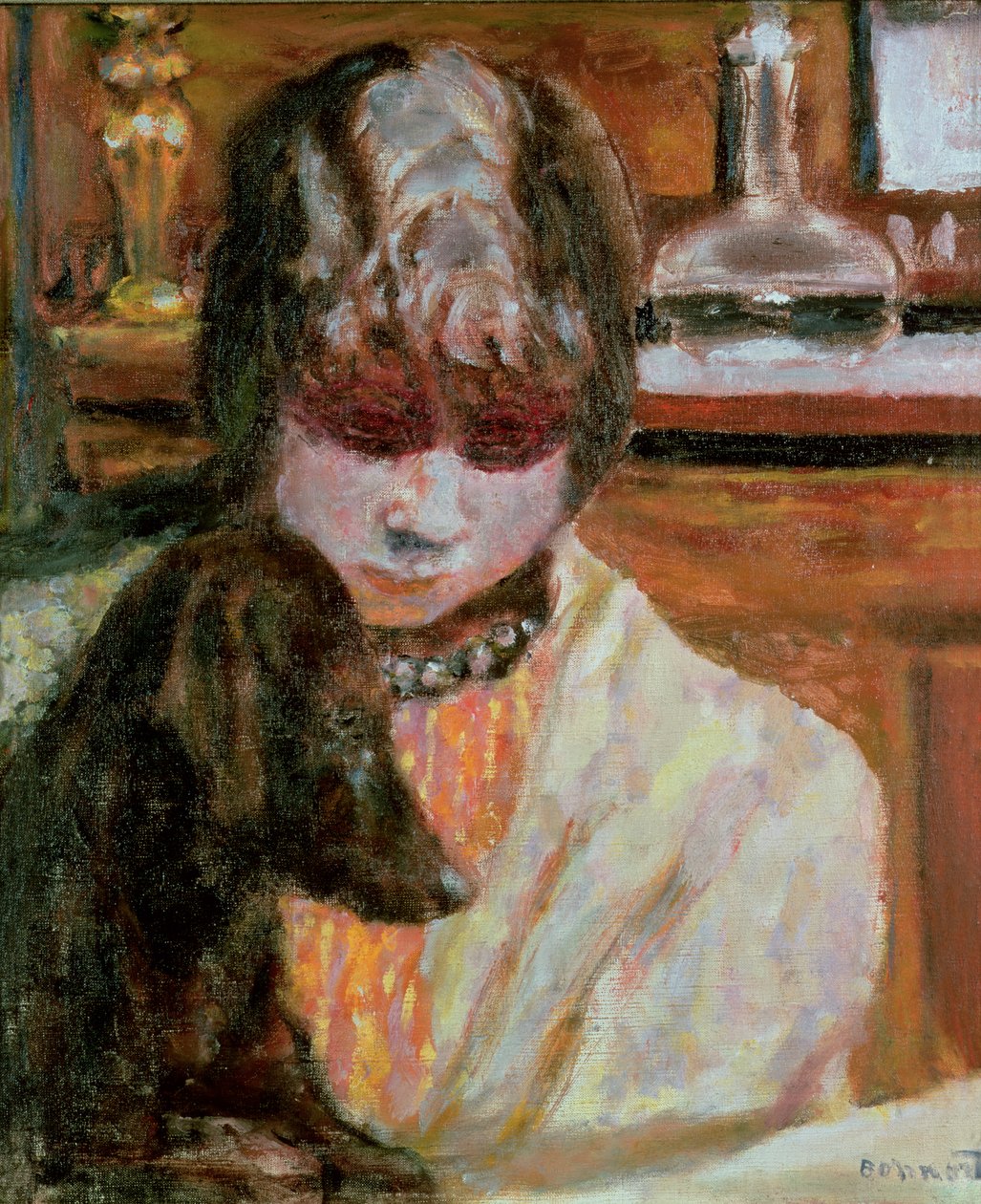 Donna con un cane, c.1913 da Pierre Bonnard