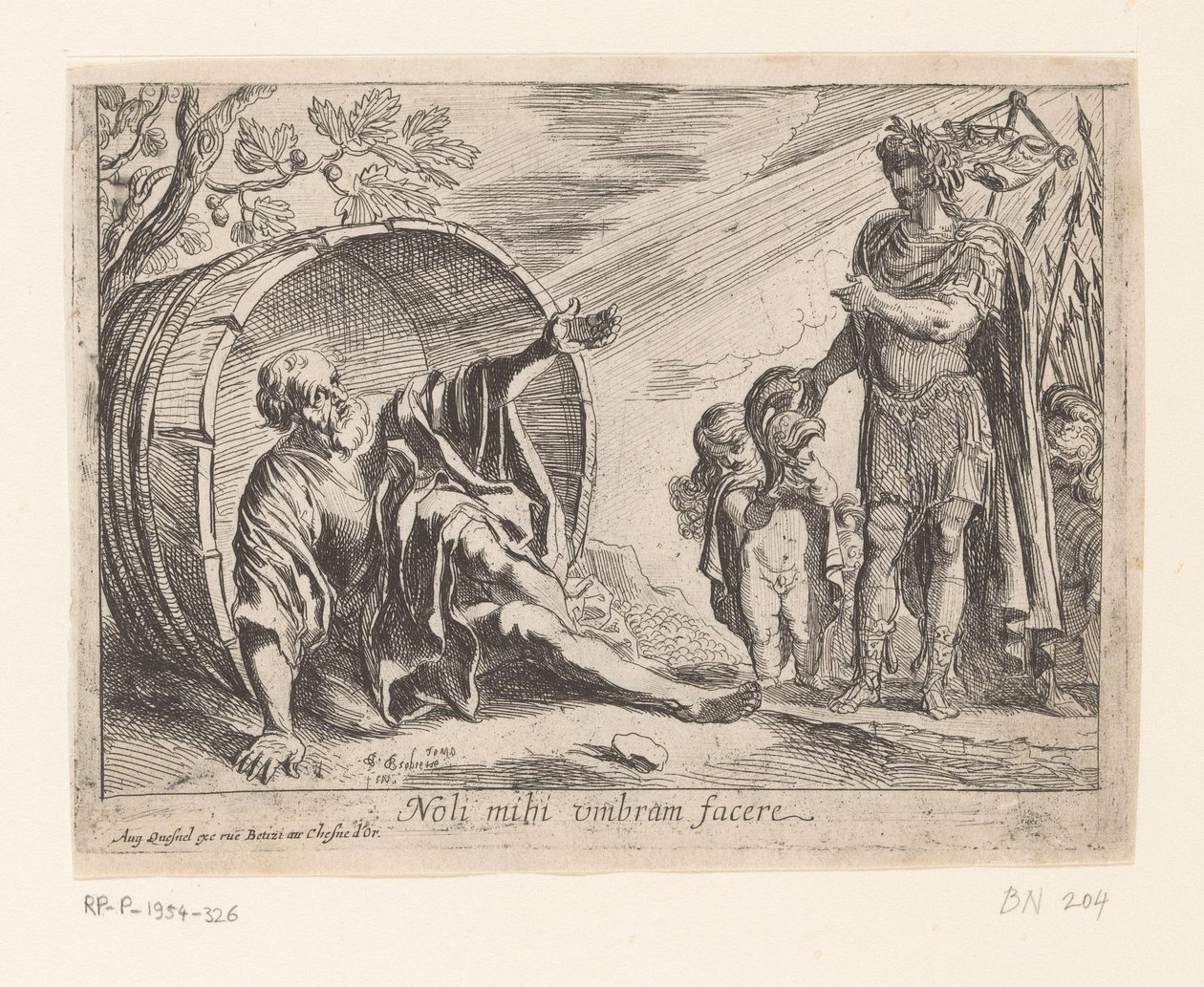 Alessandro Magno e Diogene da Pierre Brebiette