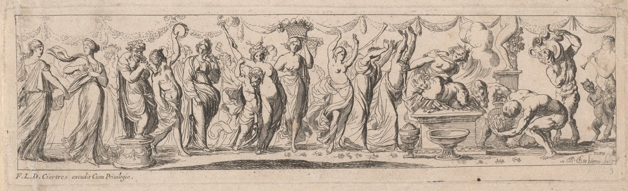 Sacrificio di un Satiro da Pierre Brebiette