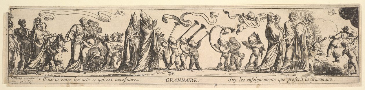 Trionfo della grammatica, XVII secolo da Pierre Brebiette