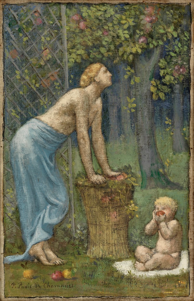 Raccolta di mele da Pierre Cécile Puvis de Chavannes