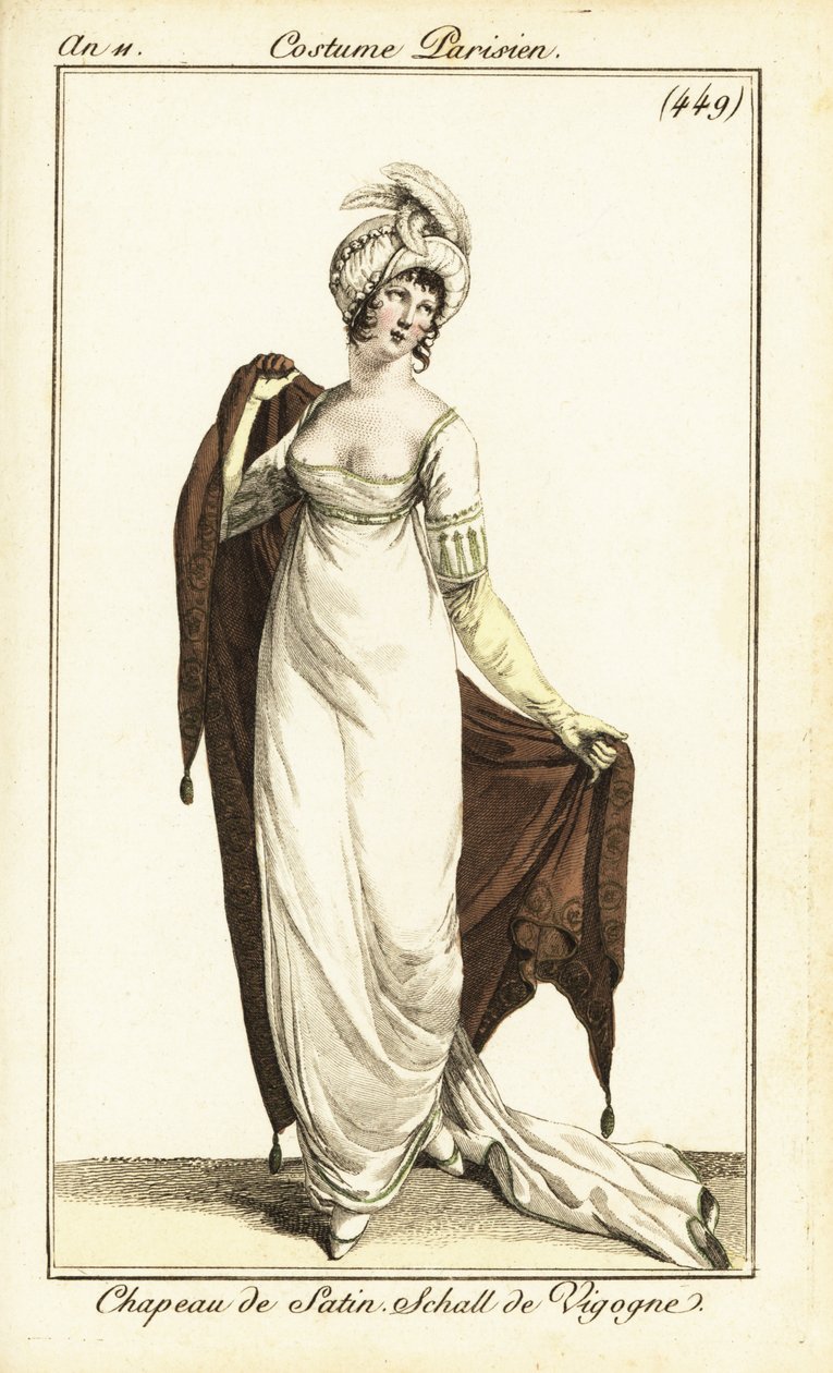 Merveilleuse in abito da opera, Parigi da Pierre Charles Baquoy