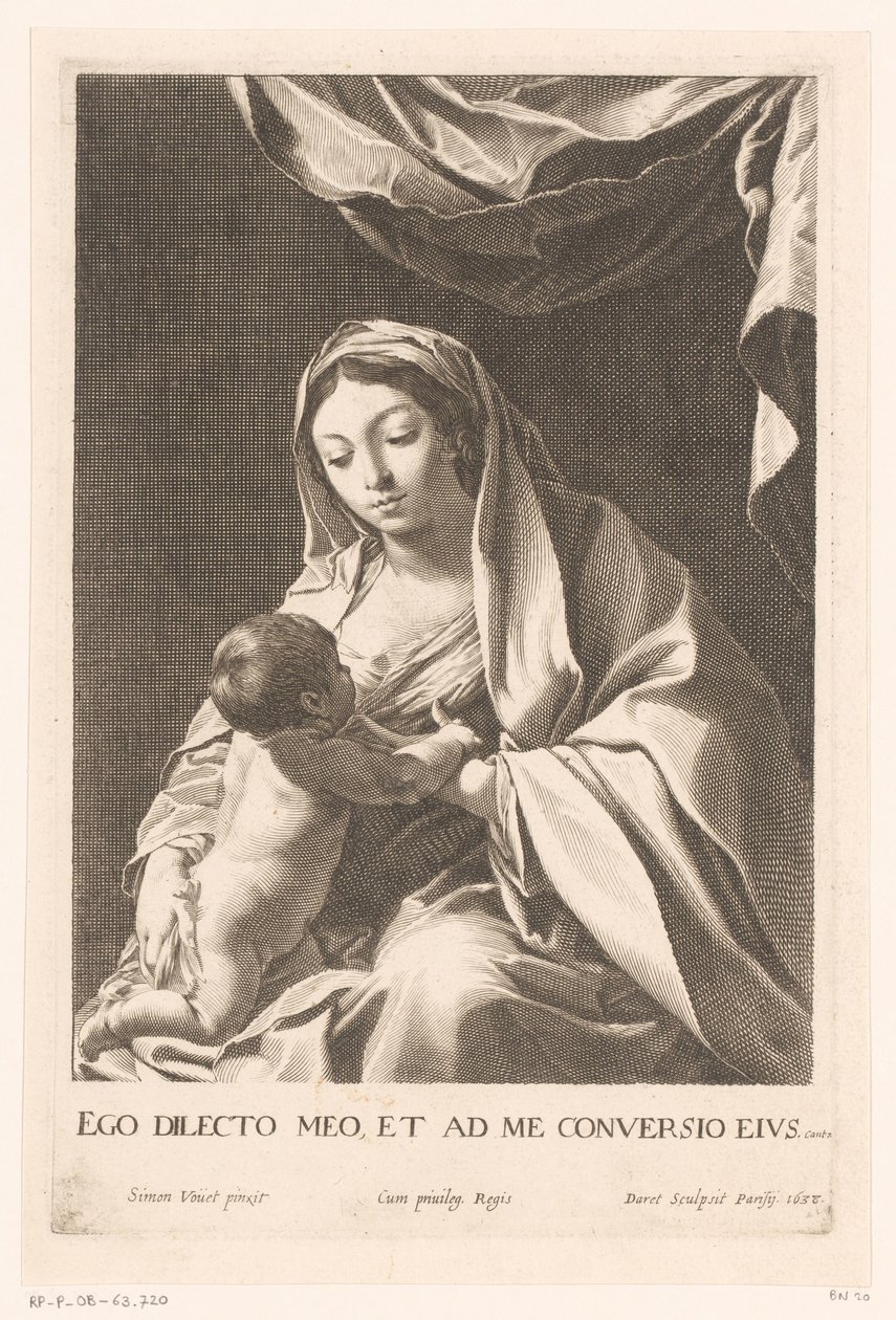 Maria con Bambino da Pierre Daret