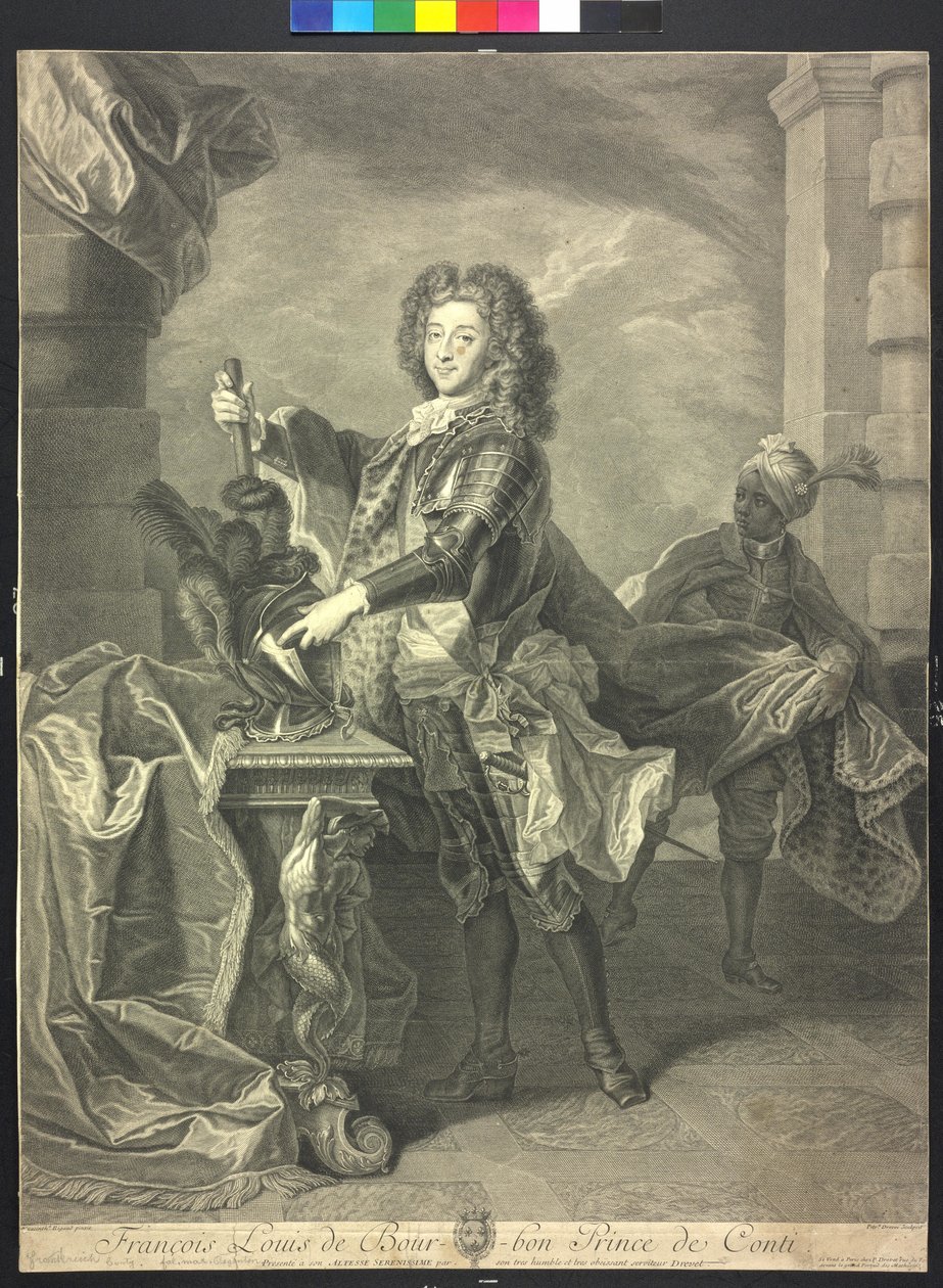 Franz Ludwig Arciduca Conty (incisione) da Pierre Drevet