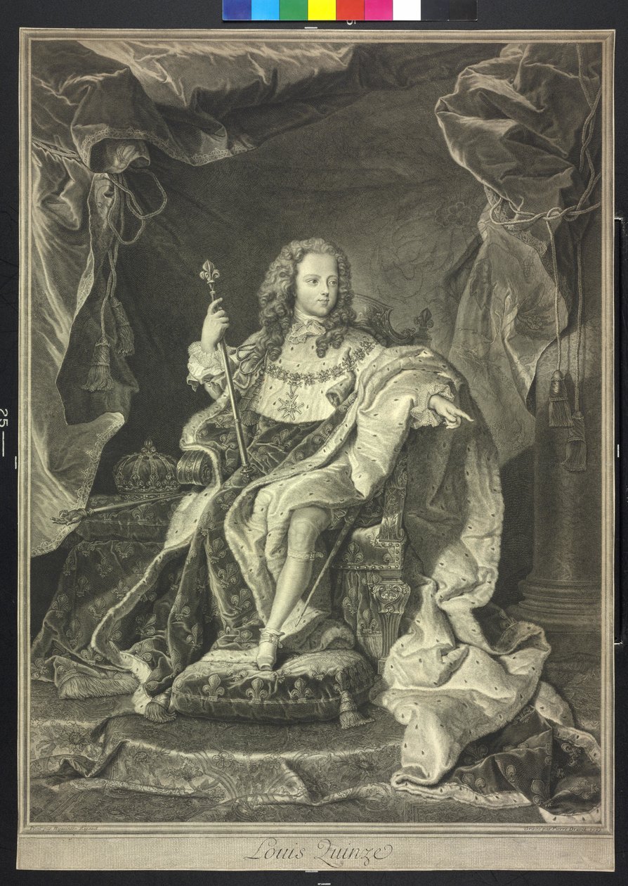 Re di Francia Luigi XV da Pierre Drevet