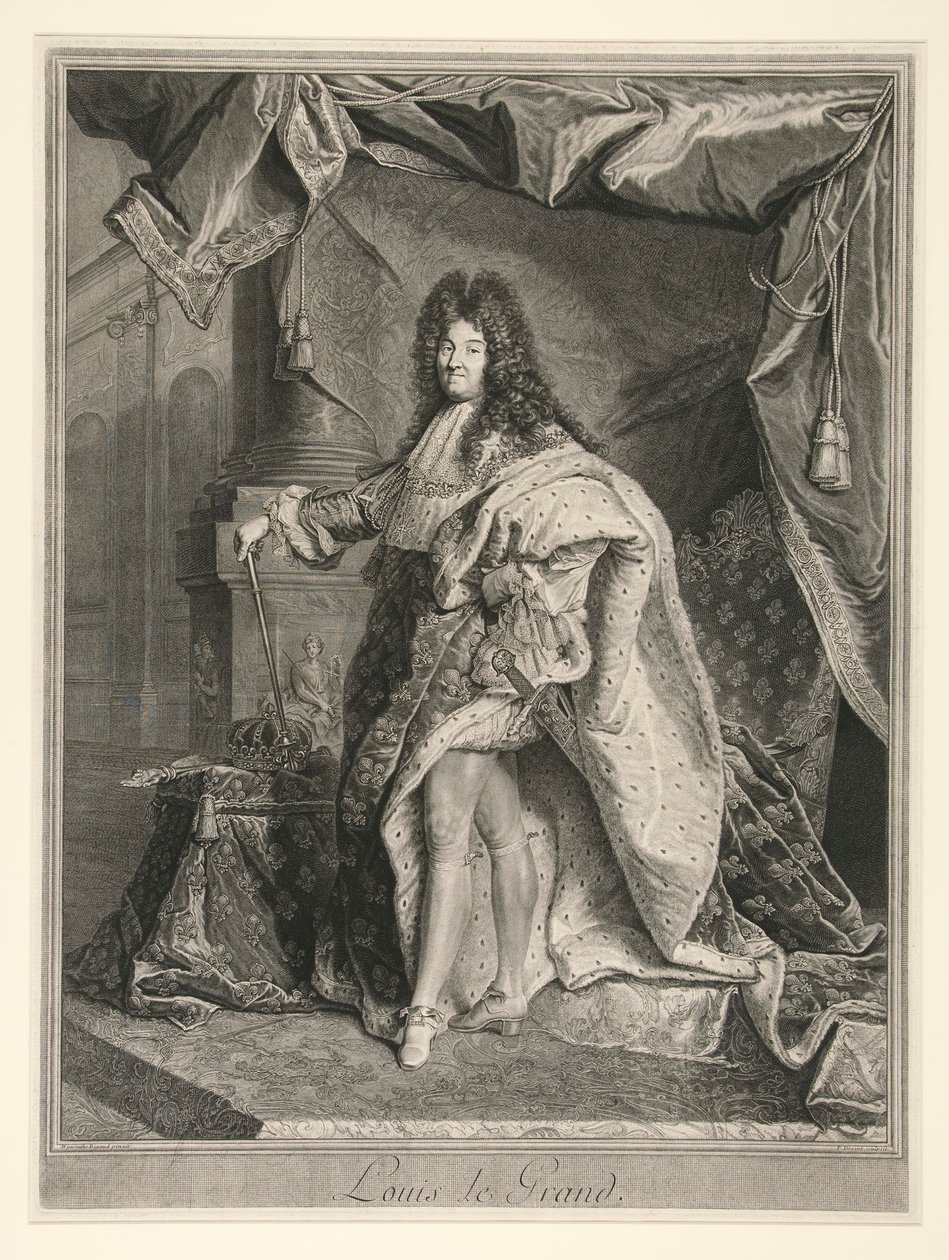 Luigi XIV, Re di Francia (1638-1715) da Pierre Drevet