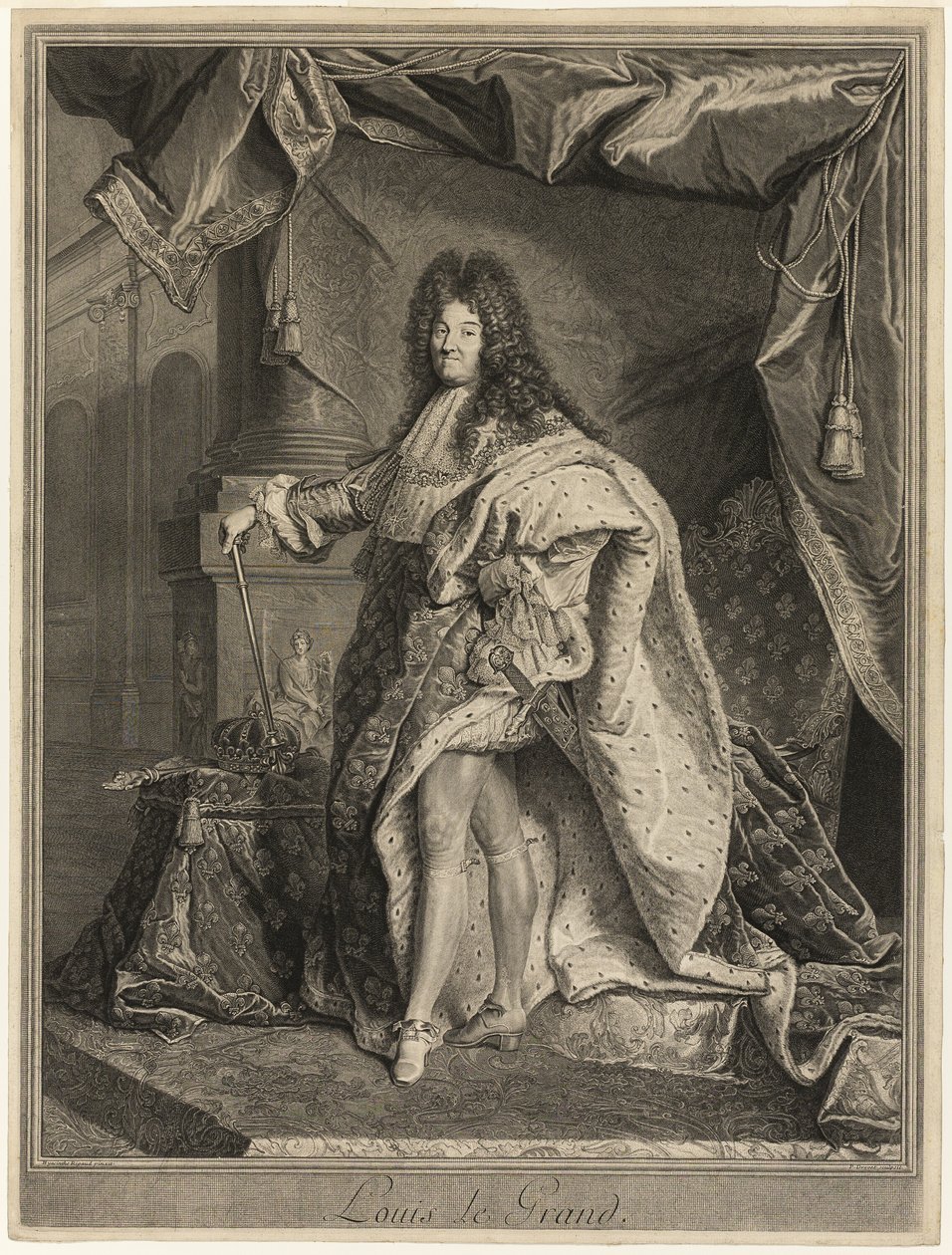 Ritratto di Luigi XIV da Pierre Drevet