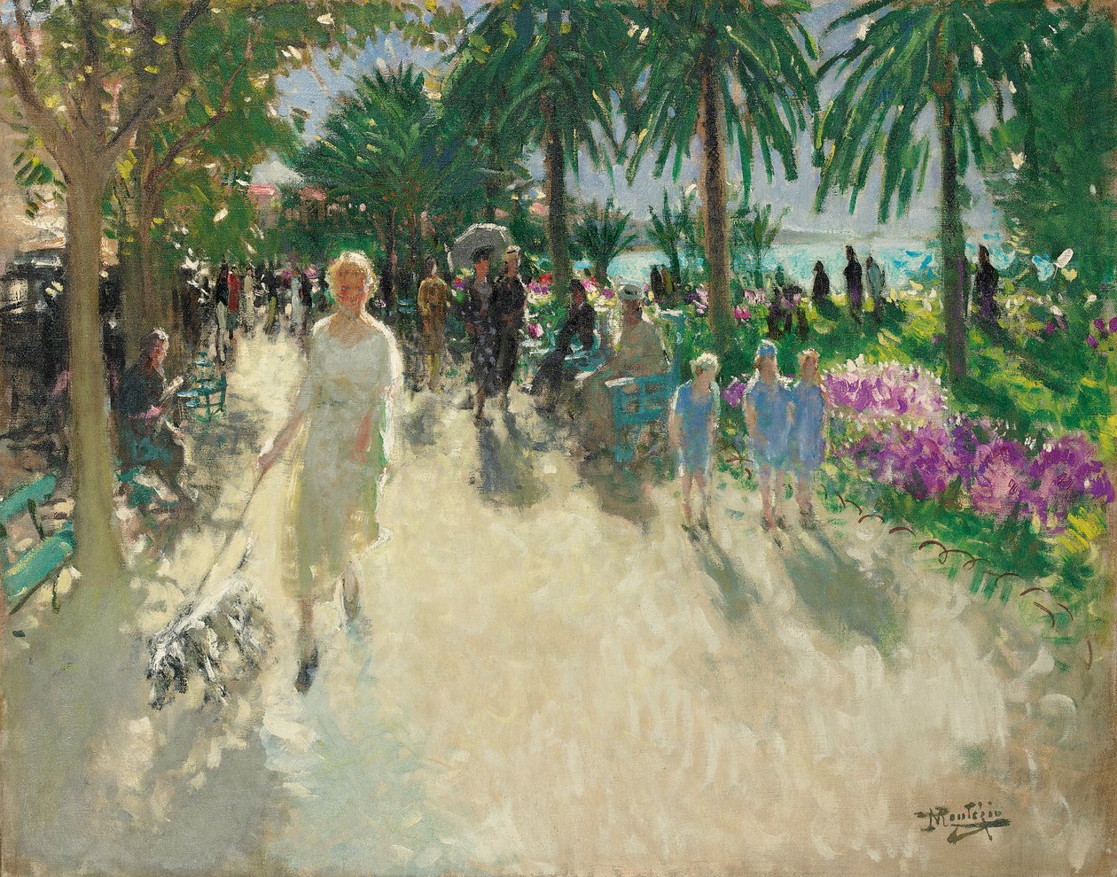 La Croisette, Cannes da Pierre Eugene Montezin