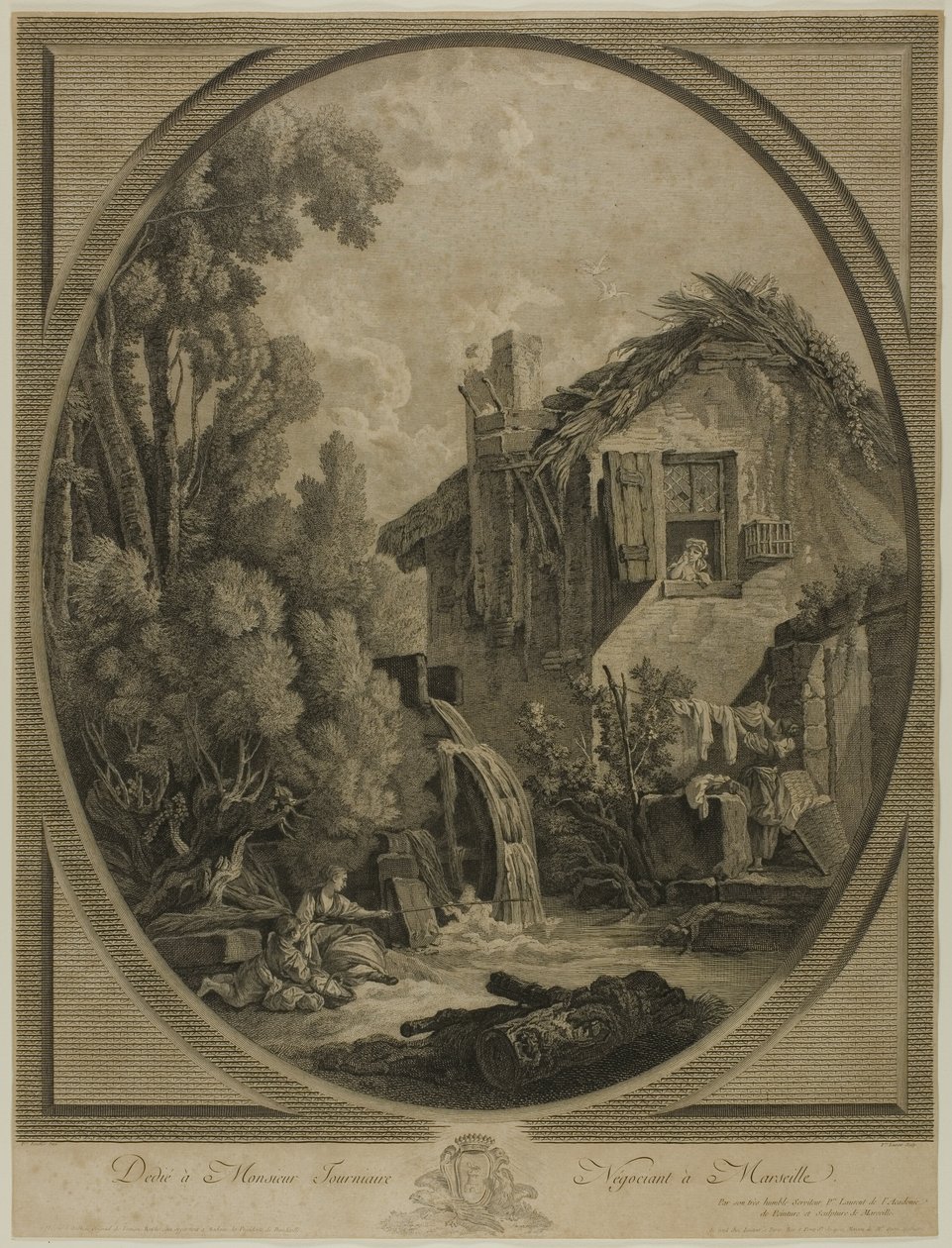 Paesaggio con mulino a vento da Pierre Francois Laurent