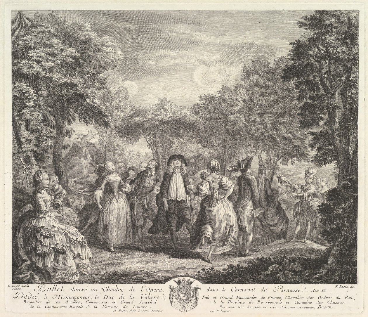 Il Carnevale del Parnaso, 1761-62 da Pierre François Basan