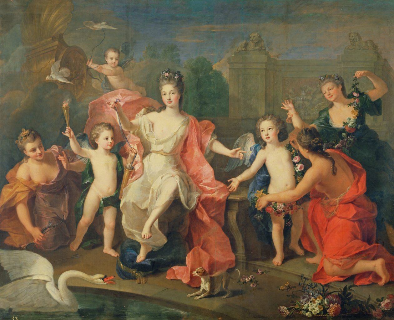 La Duchessa di Borgogna e i suoi Figli da Pierre Gobert