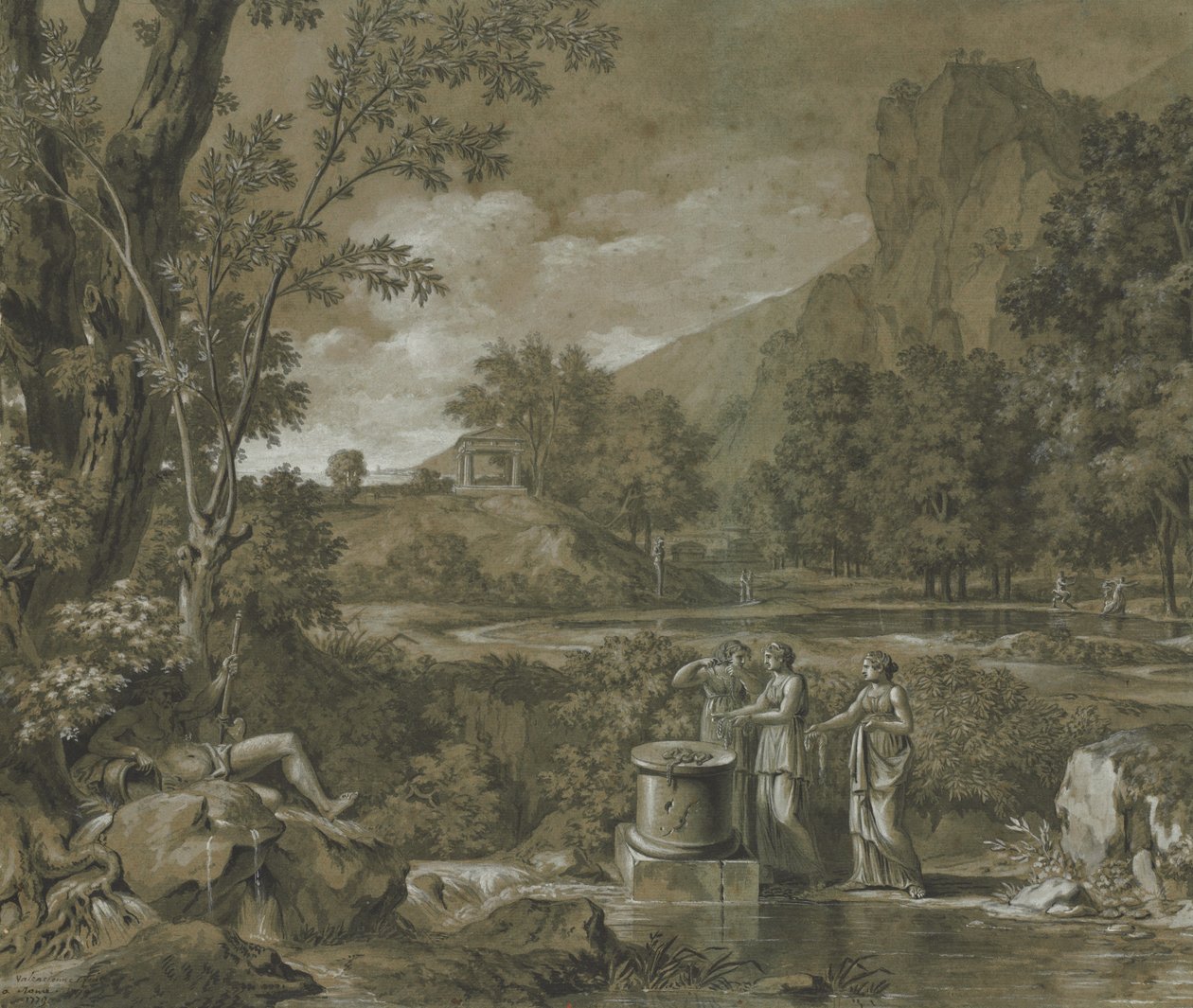 Paesaggio classico, 1779 da Pierre Henri de Valenciennes