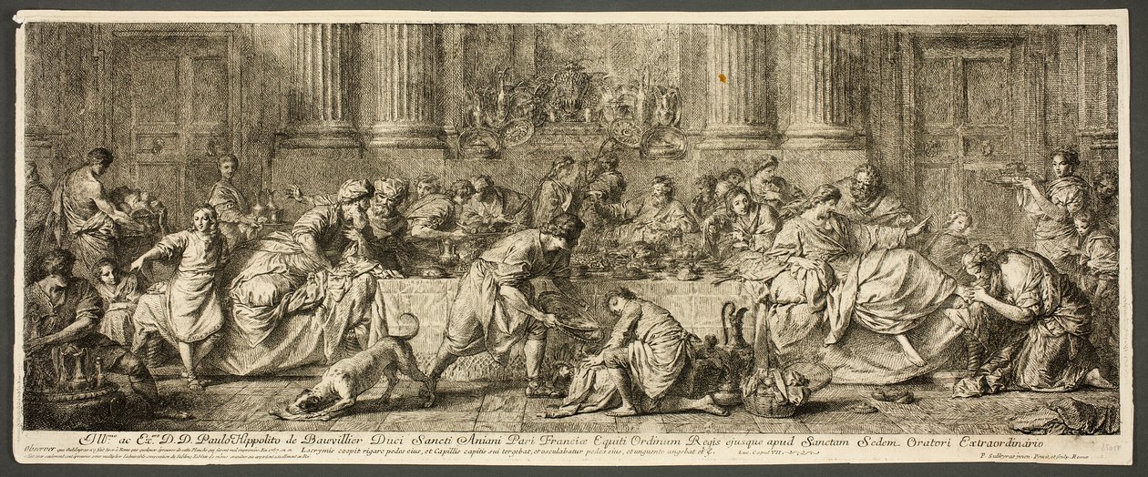 Maria Maddalena lava i piedi a Gesù da Pierre Hubert Subleyras