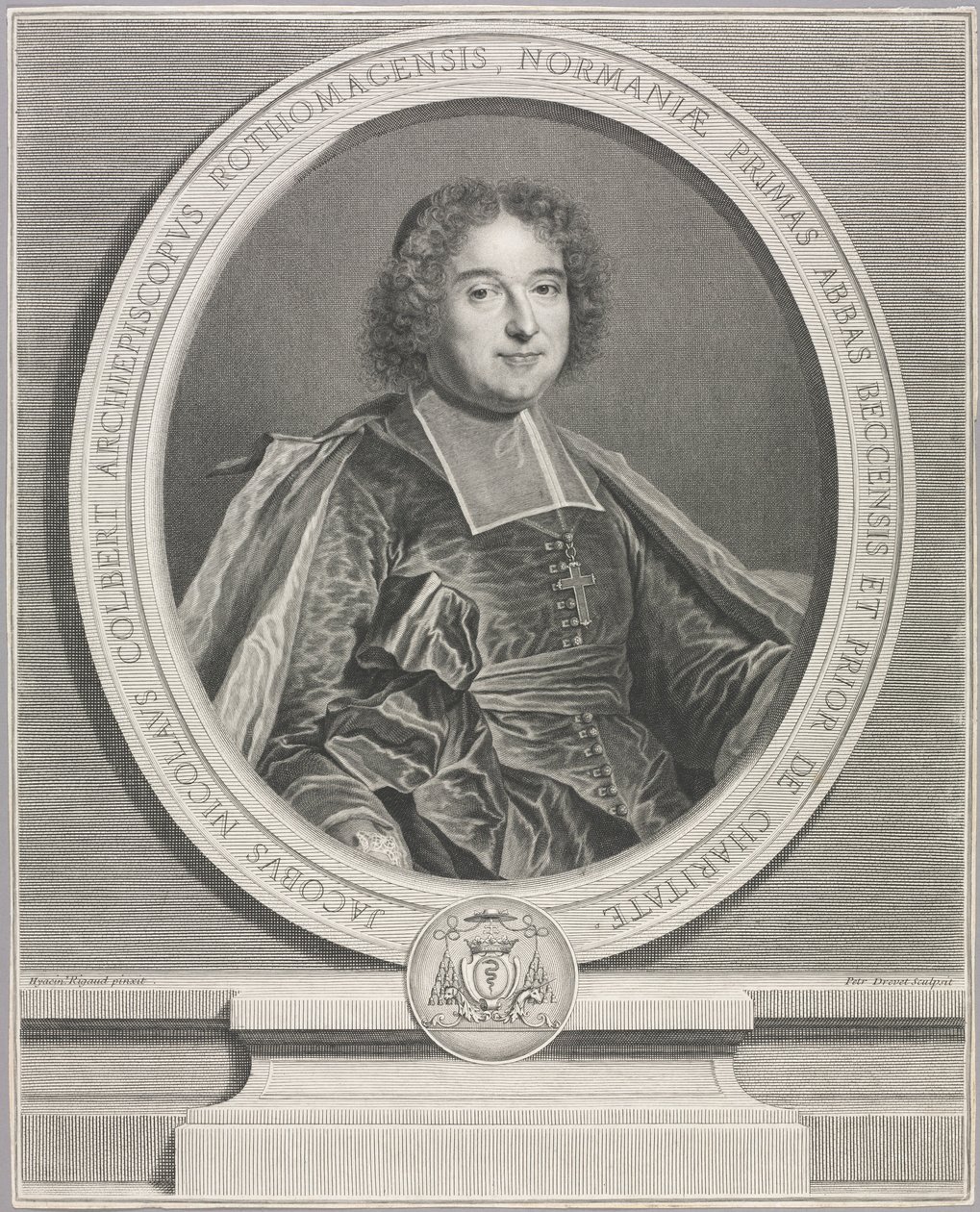 Jacques-Nicolas Colbert da Pierre Imbert Drevet