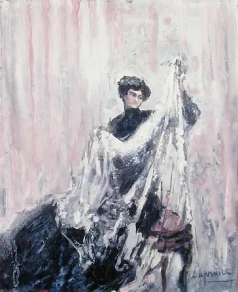 Donna in nero, c.1900 da Pierre Laprade