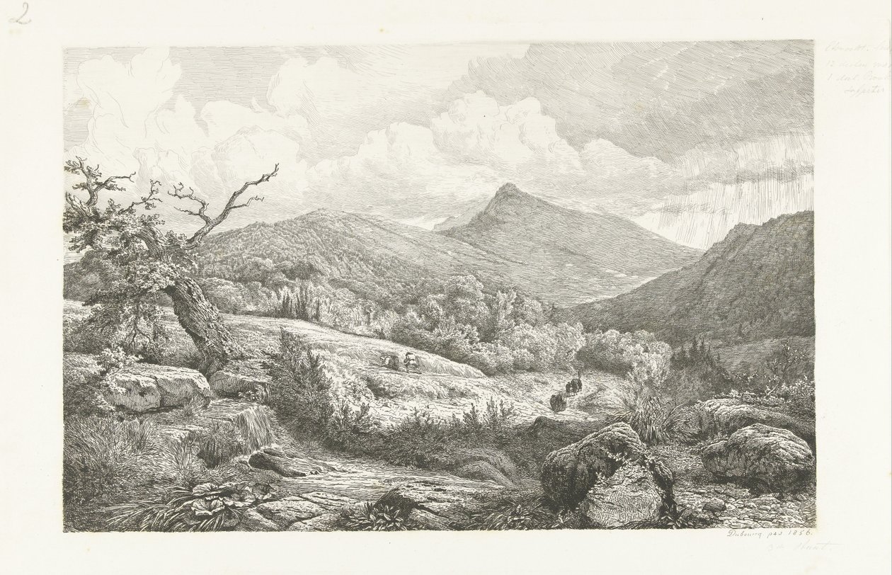 Il cimitero di Baden-Baden da Pierre Louis Dubourcq