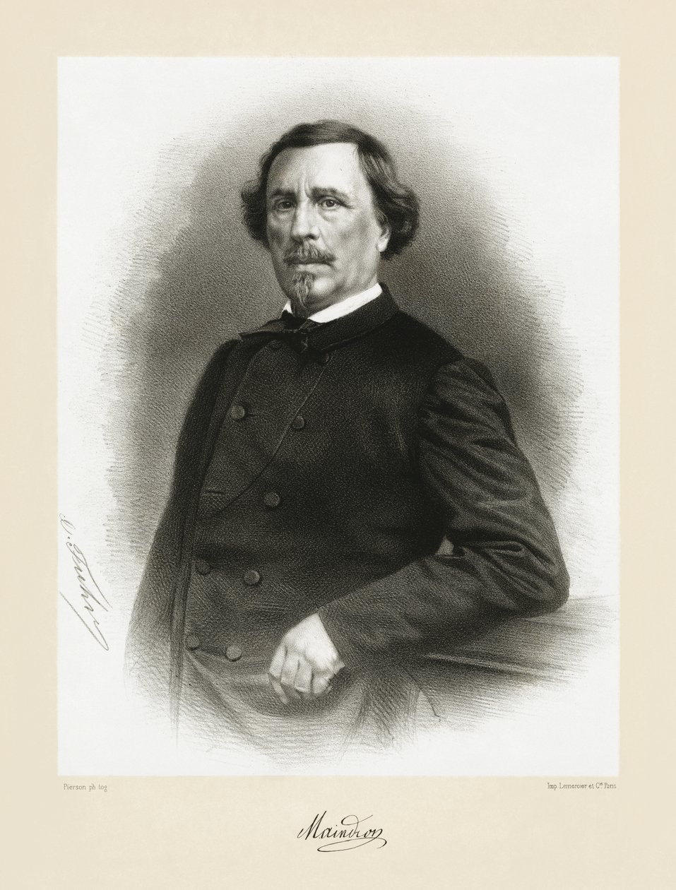 Hippolyte Maindron, 1865-66 da Pierre Louis Pierson