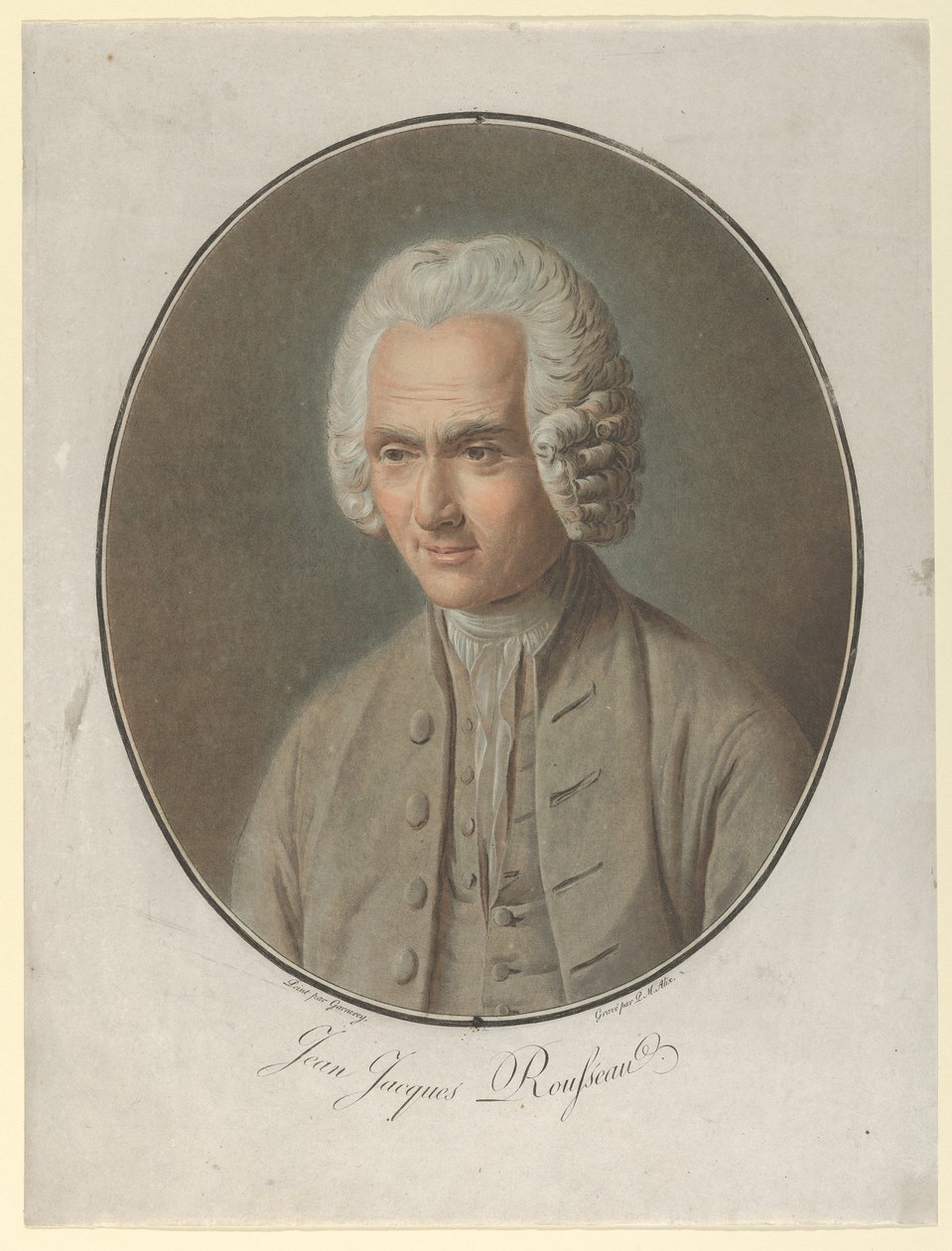 Jean-Jacques Rousseau, 1791 da Pierre Michel Alix